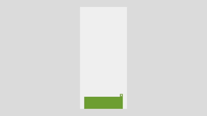 Vorschau für Mobile Floor Ad (sticky)